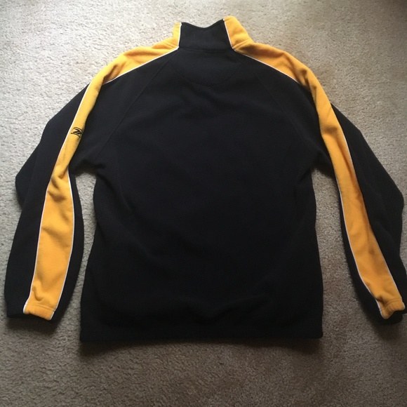 Reebok x NFL STEELERS 1/4 Zip Fleece Pullover - Picture 3 of 6